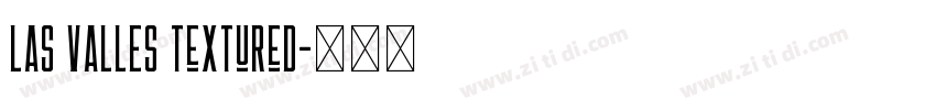 LAS VALLES Textured字体转换